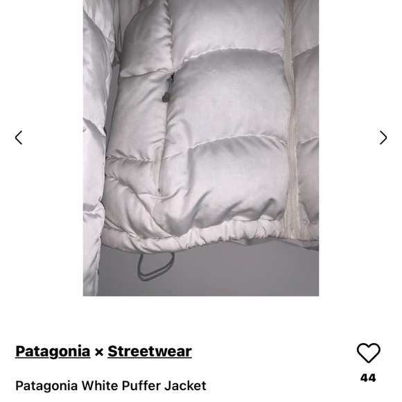 Patagonia white goose down puffer jacket medium - Picture 4 of 14
